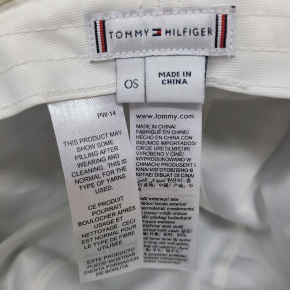 Vintage Tommy Hilfiger Hat Bucket Red Wool Tartain Plaid Retro Cap Designer Warm - Picture 7 of 8